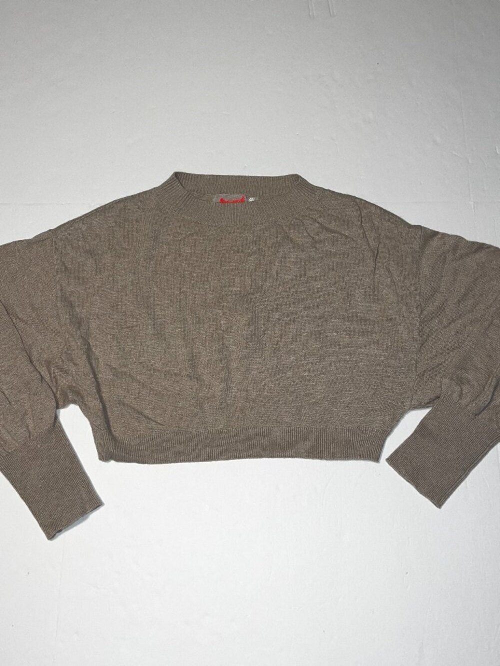Free People cropped camel color women's sweater size 2